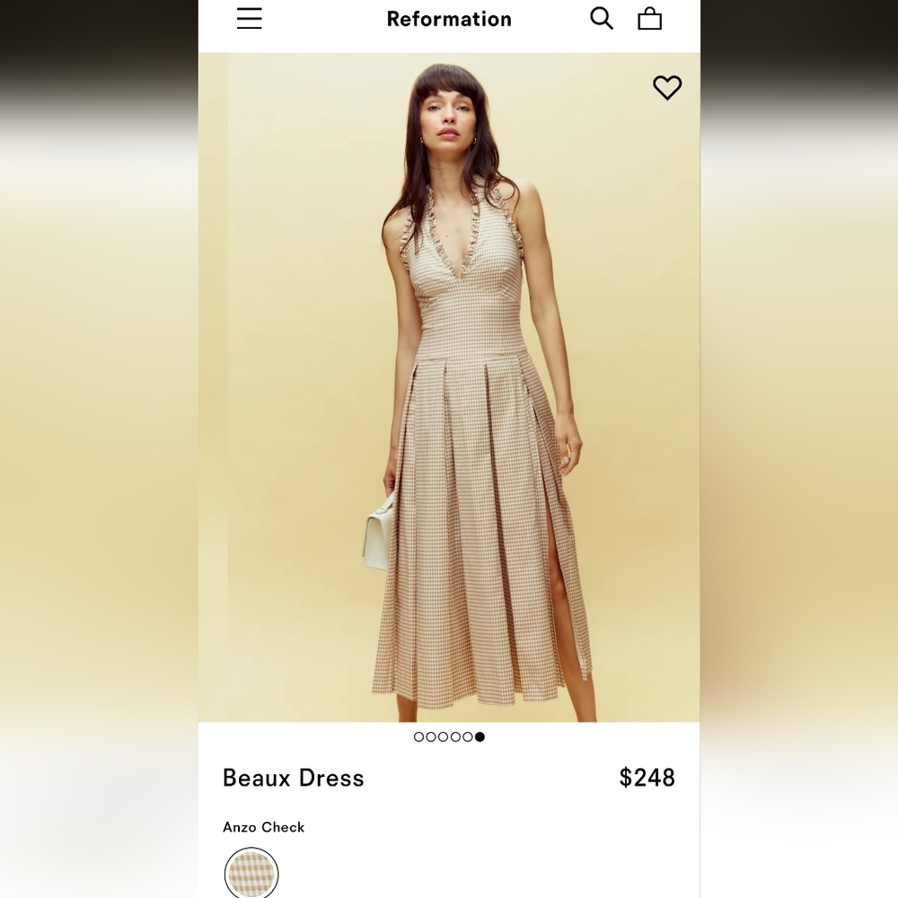 Reformation Beaux Dress NWT